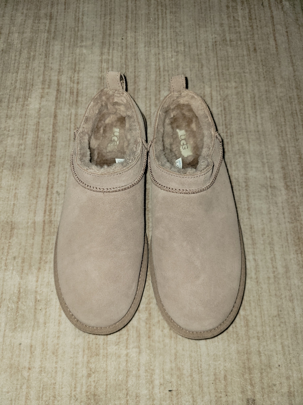 UGG Women's Slip-On Suede Slippers in Taupe